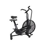 Signature Fitness SF-F2 Upright Fan Bike with Adjustable Seat and Handlebars for HIIT and Cardio Training, Black