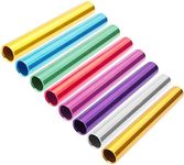 Muka 8 Packs Aluminum Track and Field Relay Batons Sticks Assorted Color Relay Running Race Outdoor Field Tools-Assorted2