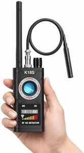 Hidden Camera Detector, Anti Spy RF Signal Detector & GPS Tracker Finder, Portable Bug Detector Device for GPS Locator/AirTag, Wireless Listening Device Scanner for Travel, Hotel, Car, Home Black