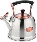 Tea Kettle Stainless Steel Teapot, Stainless Steel Teakettle for Stove Top with Heat Proof Ergonomic Handle 3.0 Quart