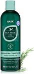 HASK Tea Tree Oil Conditioner for all hair types, colour safe, gluten-free, sulfate-free, paraben-free - 1 355mL Bottle