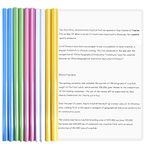 10 Pcs A4 Report Covers with Sliding Bar,Project Presentation Covers,Transparent Document Binder, Project Folders Plastic,Sliding Bar Binder for Home School Office Documents Resume Classification