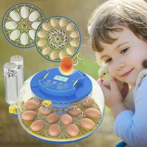 WanRomJun Incubators for Hatching Eggs,18 Egg Incubator with Egg Candler,Automatic Egg Turner,Automatic Temperature and Humidity Control,Record Hatching Day,for Chickens, Duck, Goose, Quail Eggs