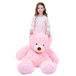 IKASA Giant Teddy Bear Plush Toy Stuffed Animals (Pink, 39 inches)