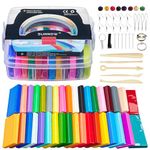 SUNNOW Modelling Clay Set, 36 Colors ART_CRAFT_KIT for Kids, Includes Tools, Accessories, Oven Bake Polymer Clay DIY Kit for Kids/Creative Toy