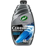 Turtle Wax Hyrid Solutions Ceramic Car Wash & Wax, 2-in-1 Car Cleaner & Polish with Ceramic Coating, 1.4l, Pack of 1, Fruity Scent, pH Neutral Car Wash, Removes Dirt Leaving a Lasting Shine