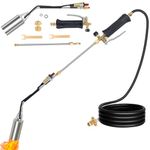 Wadoy Propane Torch Weed Burner, High Output 1,800,000 BTU Weed Torch for Outside with 9.8FT Hose and Self Igniter, Heavy Duty Blow Torch for Weeding, Road Marking, Roof Asphalt, Snow Melting
