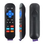 YiBiChin New Replacement IR Remote Control for Roku 1/2/3/4 (LT/HD/XD/XS), for Streaming Player, with 6 Shortcut Buttons (No Program Needed)