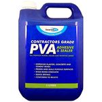 5 Litre 1 HOUR PVA CONTRACTORS GRADE PRIMER ADHESIVE AND SEALER GLUE