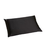 ALASKA BEAR 100% Mulberry Silk Pillowcase for Hair and Skin Health, Hypoallergenic, Standard Size 50x75cm Natural Silk Pillow Case Slip Beauty Sleep (1pc, Black)