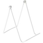 12 Gibson Holders 2AT Adjustable Wire Display Easels - 3.5" W x 5.75" H w/ 1.5" display ledge, White
