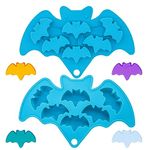 Halloween Silicone Molds, 6-Cavity Bat Chocolate Molds Halloween Silicone Baking Molds Candy Molds Fondant Cake Decorating Cookies Baking Moulds for DIY Cookies Chocolate Candy Gummy Jelly Y7BFMJ