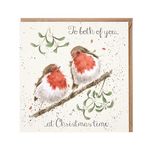 Wrendale Designs by Hannah Dale - Both Of You - Gold Foiled Christmas Card - Single