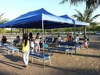 Asianpacific Marketing 3x6m (20x10ft.) Waterproof Blue Garden Pop Up Gazebo - Stunning Outdoor Marquee Tent, Gazebo Folding Tent For Outdoor & Indoor, Heavy Duty Frame, Free Trolly Bag & 6 sets of Sand bags. (20X10, Blue)