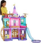 Mattel Disney Princess Toys, Ultimate Castle Doll House with Lights & Sounds, 3 Levels, 25+ Furniture Play Pieces & Accessories, 4 ft Tall