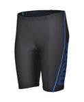 Arena Boy's B Logo Jr Jammer, Black-pix Blue, 12-13 Years UK