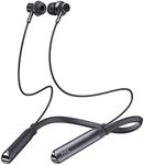 HTC Neckband Headphones Bluetooth 5.3, Magnetic Earphones with Microphone for Calling, Running -10mm Drivers/Game Modes/16H Playtime/IPX5 Waterproof -Grey