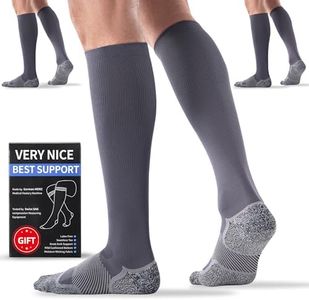 BBFREY 3 Pairs Medical Compression Socks 20-30 mmHg for Men Women - Best Support Socks for All Day Wear, Pain Relief, Sport