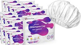 18pk - Omnitex Premium Rinse Free Shampoo Cap - Microwaveable | with Conditioner & Vitamins | Nourish & Protect with Herbal Extracts & Barrier Cream | No Water, No Parabens, Latex Free, Alcohol Free