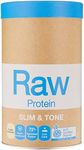 Amazonia Raw Protein Slim & Tone Vanilla Cinnamon - Organic Low-Carb Plant-Based Protein Powder with 22.1g Vegan Protein, Gluten-Free, Low FODMAP, Fermented for Easy Digestion, Rich in Iron & Zinc, 1kg