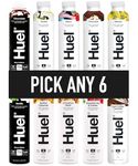 HUEL Ready-to Drink - 500ml - Pick any 6 Bottles - Choose from 10 Flavours - Banana, Berry, Chocolate, Cinnamon Swirl, Iced Coffee Caramel, Salted Caramel, Strawberries & Cream, Vanilla