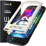 WSKEN for Nintendo Switch 2 Screen Protector - Shatterproof Tempered Glass with Auto-Dust Removal, Zero Bubbles Auto-Alignment, Anti-Scratch Glass Film for Switch 2 (2025) Accessories, 2 PCS