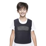 Weighted Vest for Kids with Sensory Issues(Ages 5-9, Medium) – Weighted Compression Vest for Children with Autism, ADHD, SPD, Sensory Overload, Includes 3lbs Removable Weights (Black)