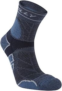 Hilly Unisex Trail - Anklet Max Cushioning, Running Sock, Marine/Navy, L UK