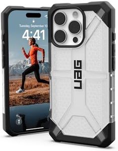 Urban Armor Gear Plasma Case Compatible Apple iPhone 16 Pro Coque (Compatible avec Le Chargement sans Fil, Coque pour téléphone Portable résistante aux Chutes, Bord surélevé) Ice (Transparent)