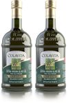 Colavita Premium Selection Extra Virgin Olive Oil, Glass Bottle, 1 Liter (Pack of 2)