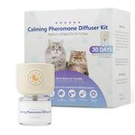 Onsinn Cat Pheromones Calming Diffuser, 2 in 1 Cat Calming Starter Kit (Diffuser Head 48mL Vial), Effectively Relieve Anxiety Stress Cat Calming Diffuser, Calm Relaxing Fits All Cats, Blue