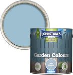 Johnstone’s - Garden Colours - Wild Bluebell - Exterior Wood Paint - Fade Resistant - Suitable for Garden Furniture Outdoors - Fence Paint - Dry in 2 hours - 12m2 Coverage per Litre - 2.5L