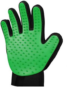 Zenify Pets Hair Grooming Glove Mitt for Deshedding Fur Removal from Pet Cats, Kittens, Rabbits, Guinea Pigs, Dogs, Puppies (Green (Right Handed))