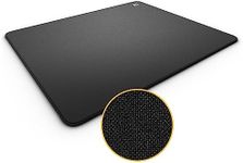 ENDGAME GEAR EM-C Series L Mouse Pad, FPS Gaming Surface, Stitched Edges, Woven Cloth Surface, Japanese Poron Base, 490mm x 410mm x 3mm, Black