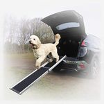 Hewitt & Blue Large Dog Car Ramp - Heavy Duty but lightweight and easy to use with EasyGlide opening and a SureGrip non slip surface. Telescopic - simply extend to the required length.