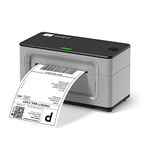 MUNBYN Shipping Label Printer, USB 4x6 Label Printer, USB Thermal Printer for Shipping Labels Home Small Business, Compatible with Canada Post, Purolator, UPS FedEx, DHL (Not Bluetooth) Gray