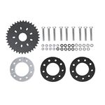 36 Teeth Flat Sprocket with 9 Hole Adapter Mount Rear Chain Sprocket Installation Kit for 49cc 66cc 80cc 2 Stroke Motorized Bicycle Bike