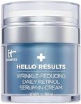 IT Cosmetics Hello Results Wrinkle-Reducing Daily Retinol Serum-in-Cream - Firming Retinol Face Cream with Niacinamide, Vitamin B5 & Vitamin E - 1.7 fl oz