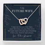 To My Future Wife Necklace, Engagement Gift For Future Wife, Sentimental Gift For Bride From Groom, Fiance Birthday Gift Ideas For Fiancee - 1IH, Stainless Steel, Cubic Zirconia