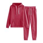 Hot Fashion Sale 2024 Womens Sweatsuits 2 Piece Set Winter 2024 Plus Size Hoodies and Sweatpant Tracksuit Solid Casual Lightweight Sport Suit Pant Suits for Women Business