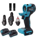 KROST Cordless Drill Kit - 21V(37V MAX) Electric Drill Tool Combo 3-In-1 Multi-Head Power with 2Pcs Lithium-Ion Batteries and Storage Box, Combo Kit Tool