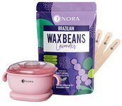 Sillicone Wax Heater Combo (100 Gram, Wax Heater + Lavender)
