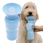 Springer Classic Travel Dog Water Bottle – 625ml Portable Water Bottle for Dogs with Patented Leak-Proof Design for Dog Walking, Hiking and Traveling, BPA-Free Materials (Sky Blue)