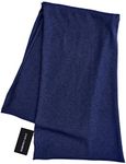 State Cashmere Unisex Long Jersey Knit Scarf Made with 100% Pure Inner Mongolian Cashmere - Elegant, Soft, & Versatile - Ultra Warm Winter Accessories - (Navy, 80"x13.5")