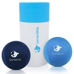 Serenilite Hand Therapy Exercise Stress Ball Bundle - Stress Ball 2.0 with Dynamic Resistance & Grip Strengthening - Therapeutic Hand Restoration (Blue, Dark Blue)