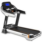 Durafit - Sturdy, Stable and Strong Durafit Focus | 7HP Peak DC Motorized Treadmill | Auto Incline | Home Cardio | Max Speed 18 Km/Hr | Max User Weight 150 Kg | Spring Suspension Technology