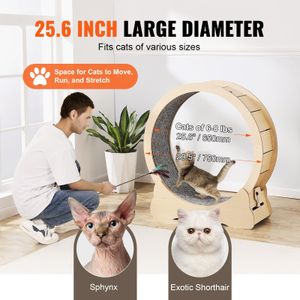 VEVOR Large Cat Exercise Wheel – Sturdy Indoor Pet Running Wheel