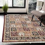 Sifa Carpet Floral Design Soft Acrylic Carpet for Living Room- 5x7 Feet Brown Color (150x200 CM, Rectangular)