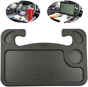 Steering Wheel Tray for Food,Car Table Kids Travel Tray,Car Desk Seat Trays for Eating,Cars Must Haves Interior Accessories Cool Gadgets for Men(Black)