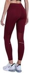 TCA Women's SuperThermal Performance Running Tights/Leggings - Cabernet, X-Small